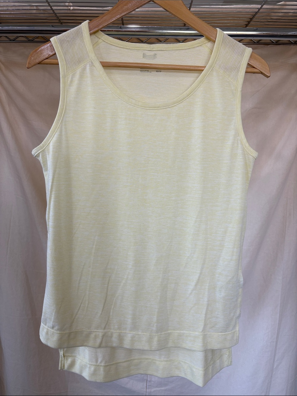 Light Yellow Women's Sleeveless Tank Top